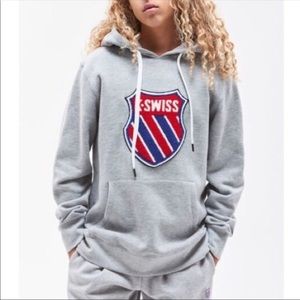 K-SWISS | Classic Fleece Hoddie - Gray